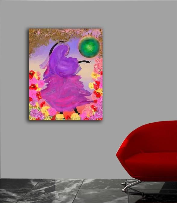 Pick "Lady Jaipur" Canvas Installed