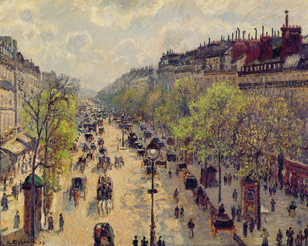 Pissarro "Boulevard Montmartre" (1897) Wall Decal