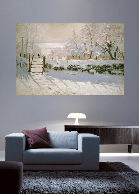Monet "The Magpie" (1869) Wall Decal