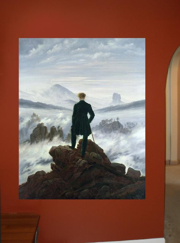 Friedrich "The Wanderer Above the Sea of Fog" (1818) Glossy Poster
