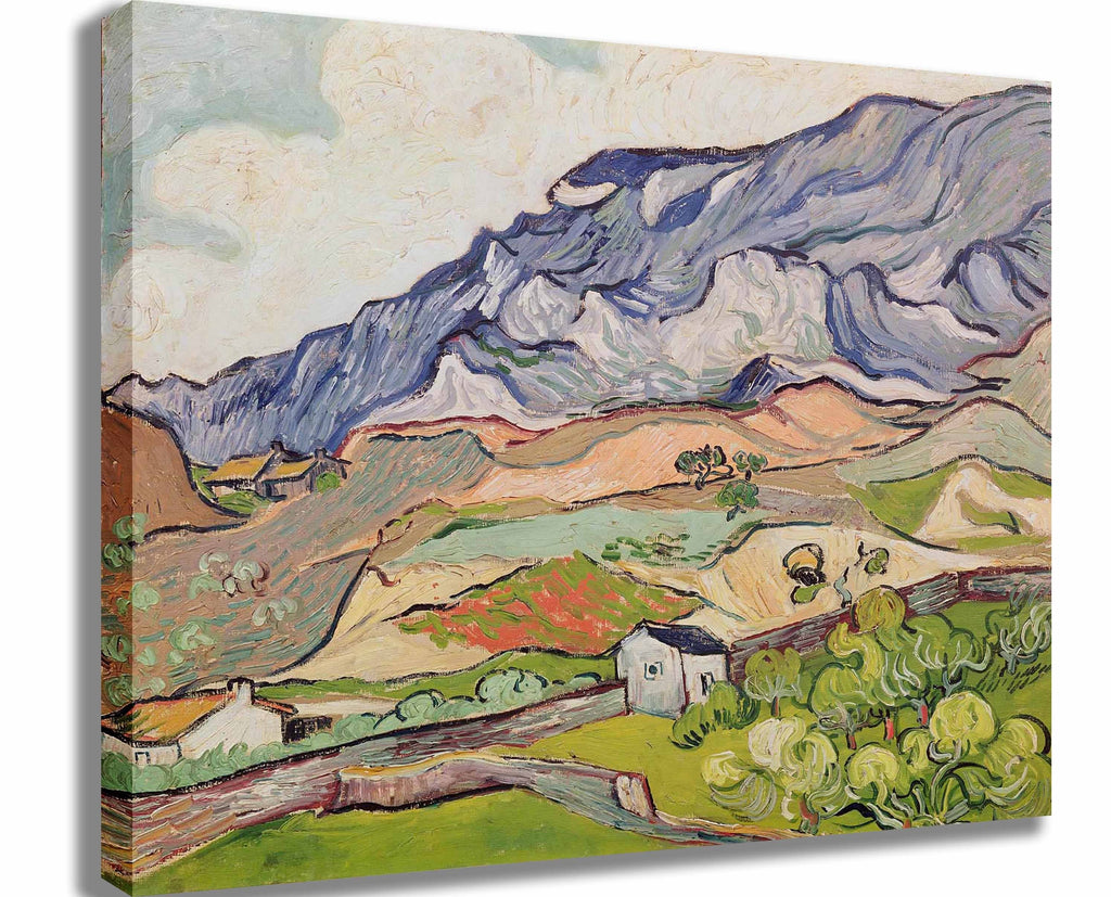 van Gogh "The Alpilles" (1890) Canvas Printed