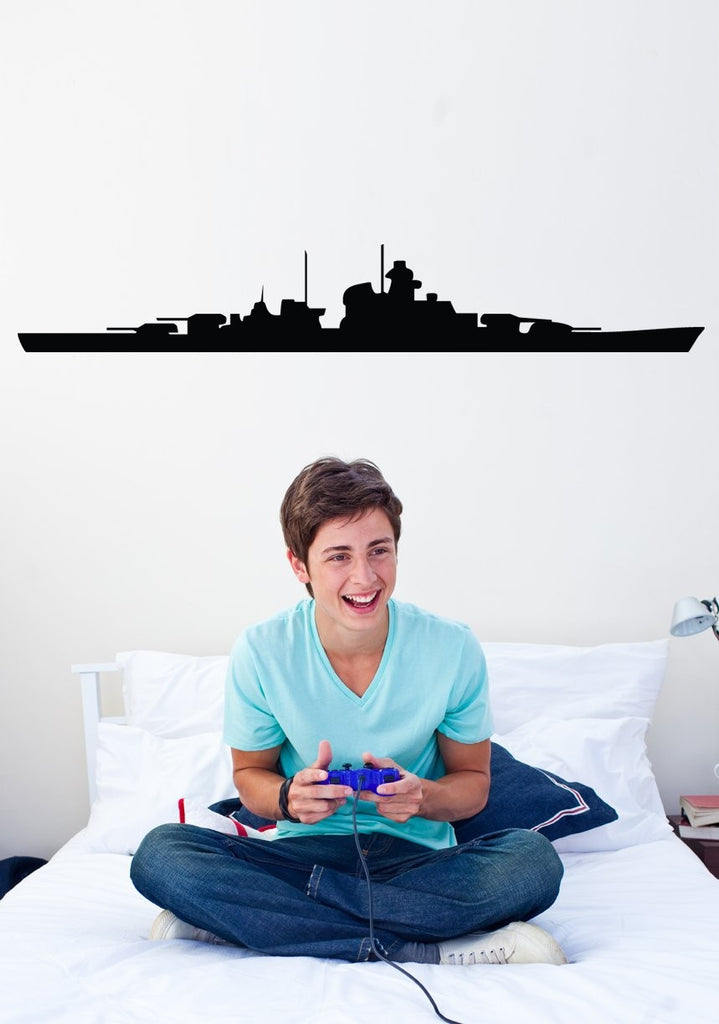 Haynes Battleship II Silhouette Wall Decal Cutout