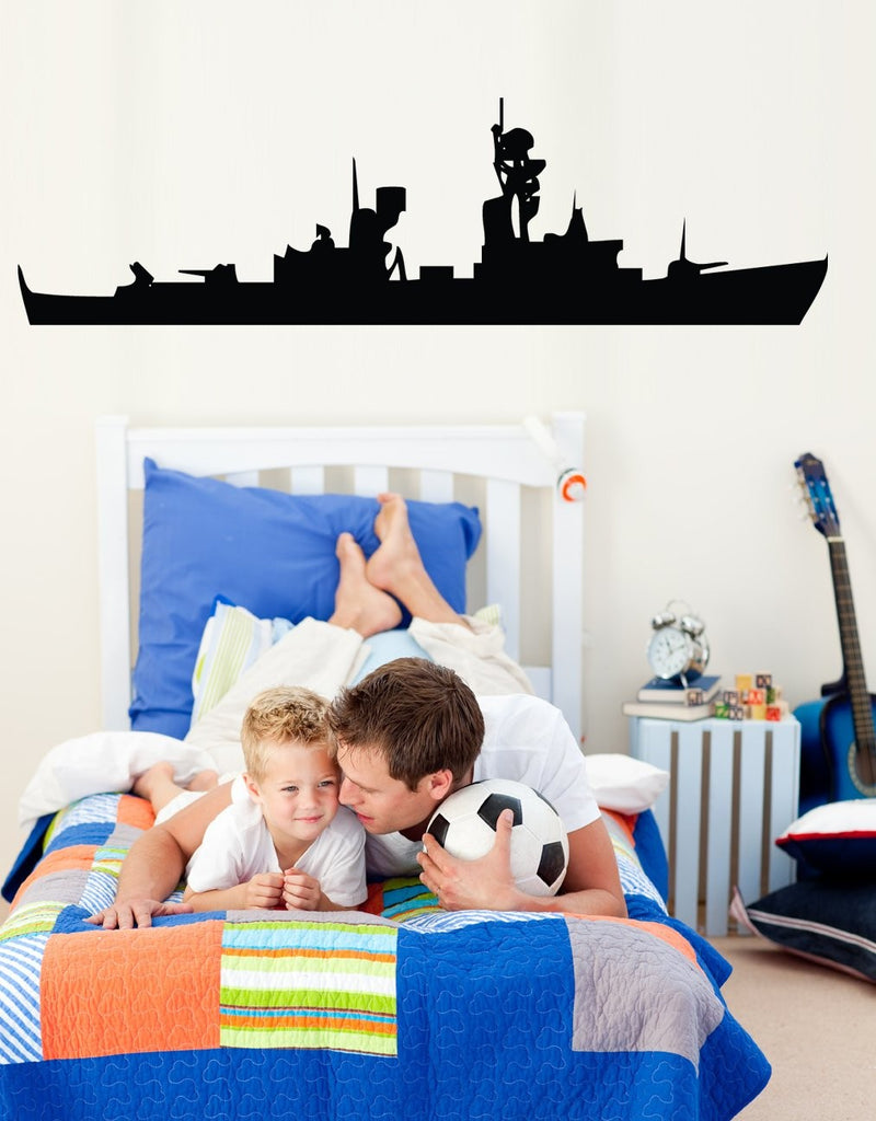 Haynes Destroyer Silhouette Wall Decal Cutout