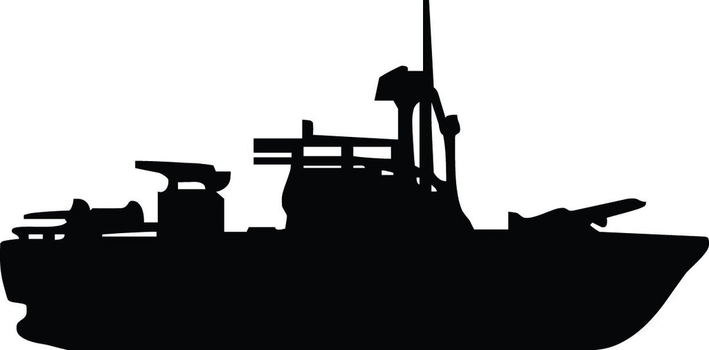 Haynes PT Boat Silhouette Wall Decal Cutout