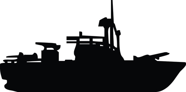 Haynes PT Boat Silhouette Wall Decal Cutout