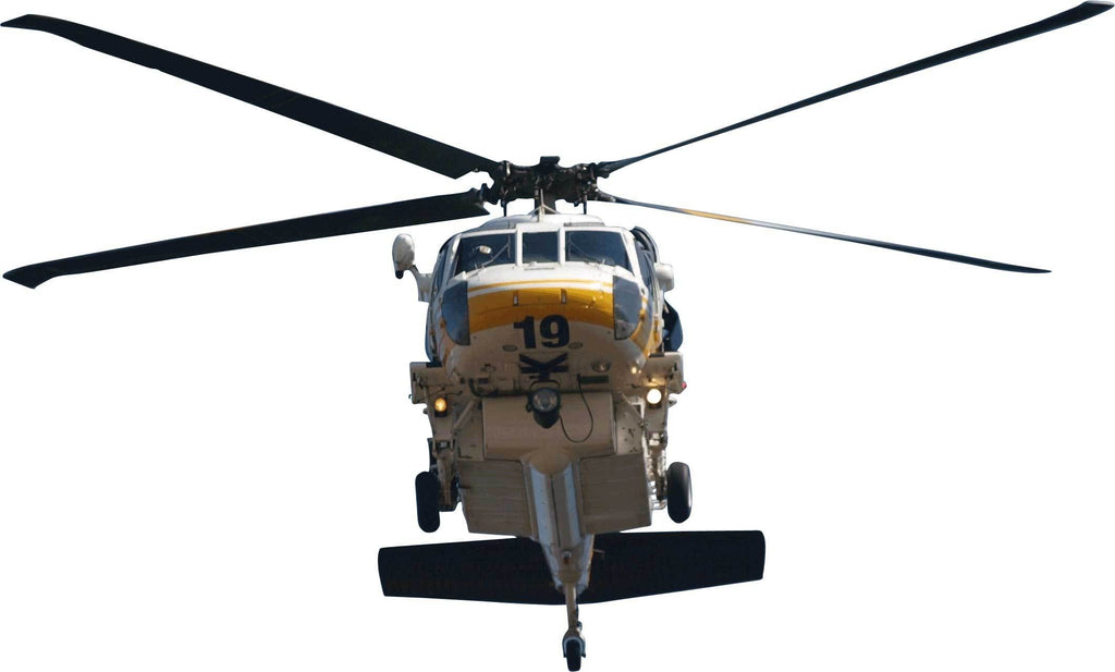 Chibi LACoFD Copter 19 Front View Wall Decal Cutout