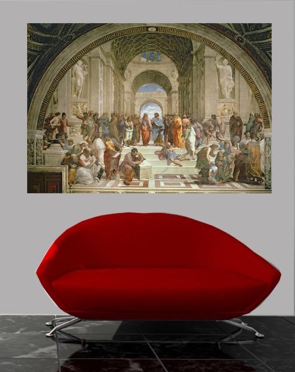 Sanzio "School of Athens" (1510) Glossy Poster