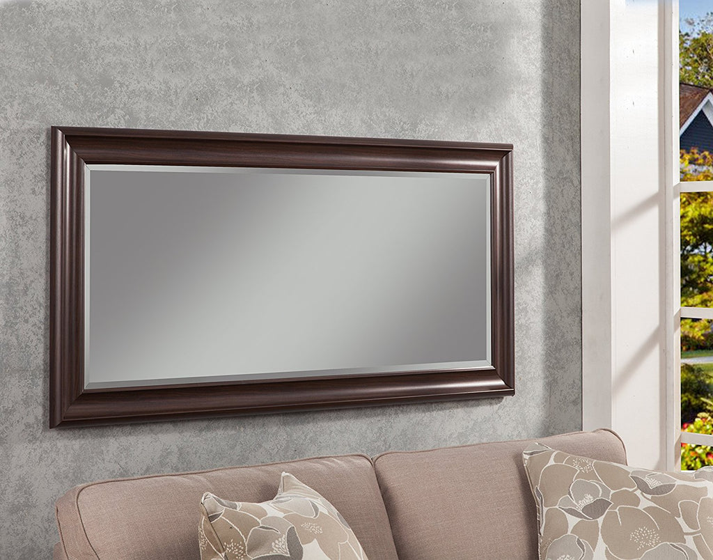 Sandberg Furniture Wall Mirror 30"x36" Bronze Installed