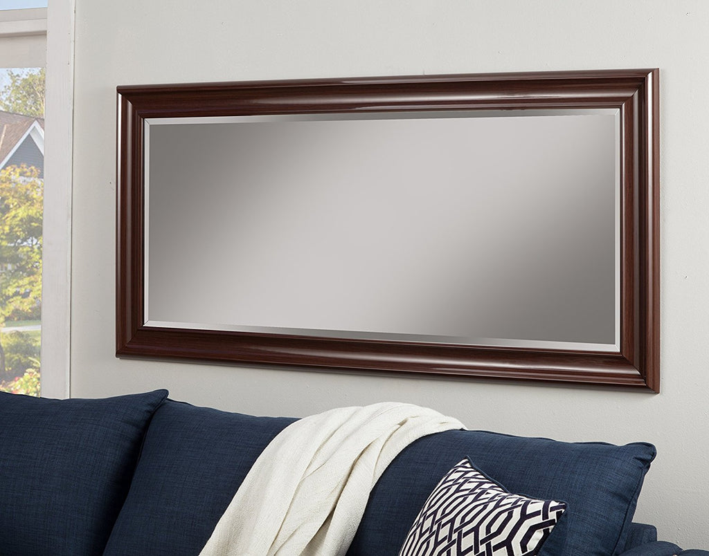 Sandberg Furniture Wall Mirror 30"x36" Cherry Installed