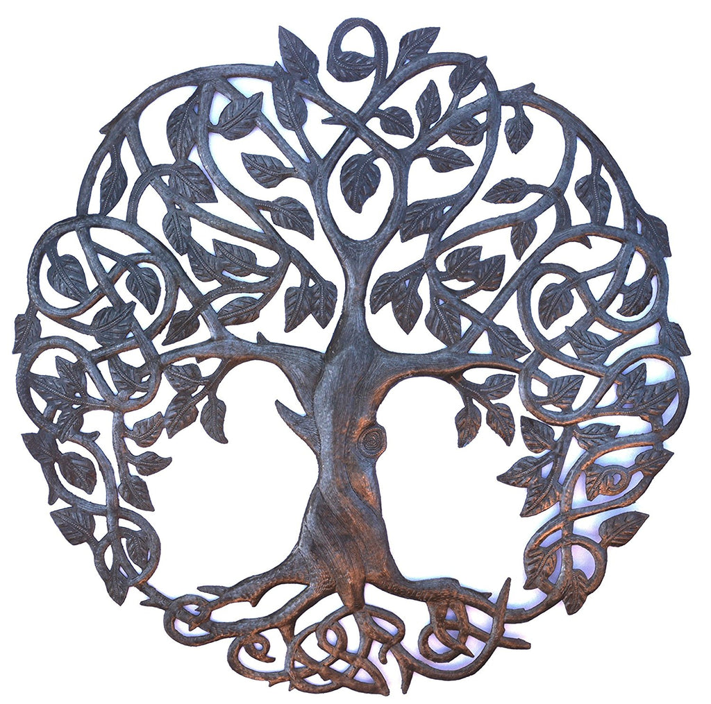 New Design Celtic Inspired Tree of Life, Metal Wall Art 23" X 23"