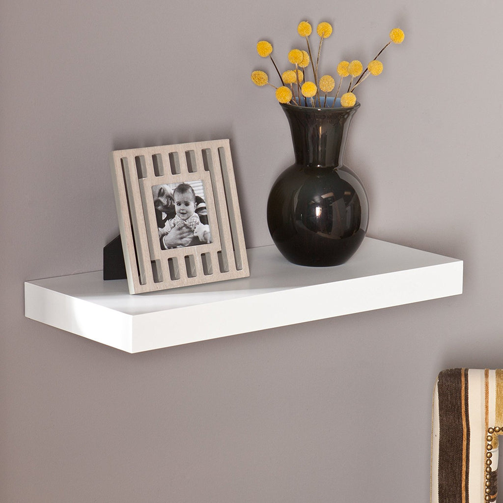 Southern Enterprises Chicago 24" Floating Wall Shelf (3 Color Variants) Installed2