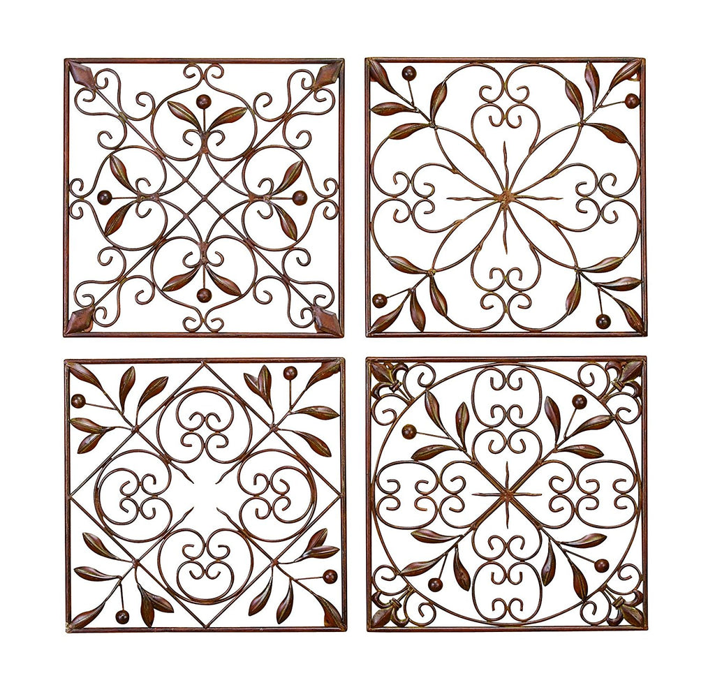 Deco 4 Piece Metal Wall Decor