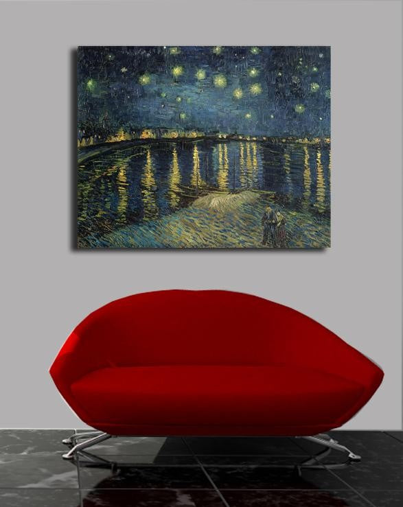 van Gogh "The Starry Night" (1888) Canvas Installed
