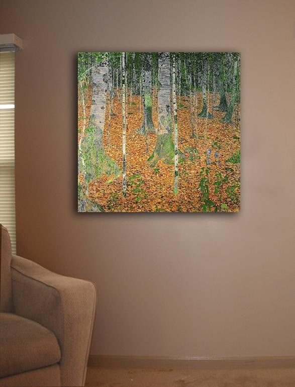 Klimt "The Birch Wood" (1903) Canvas Installed