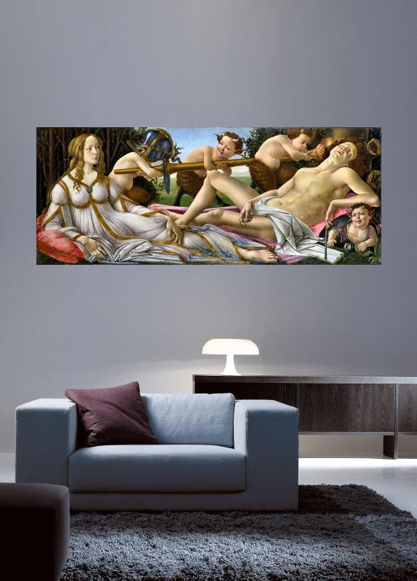 Botticelli "Venus and Mars" (1483) Glossy Poster