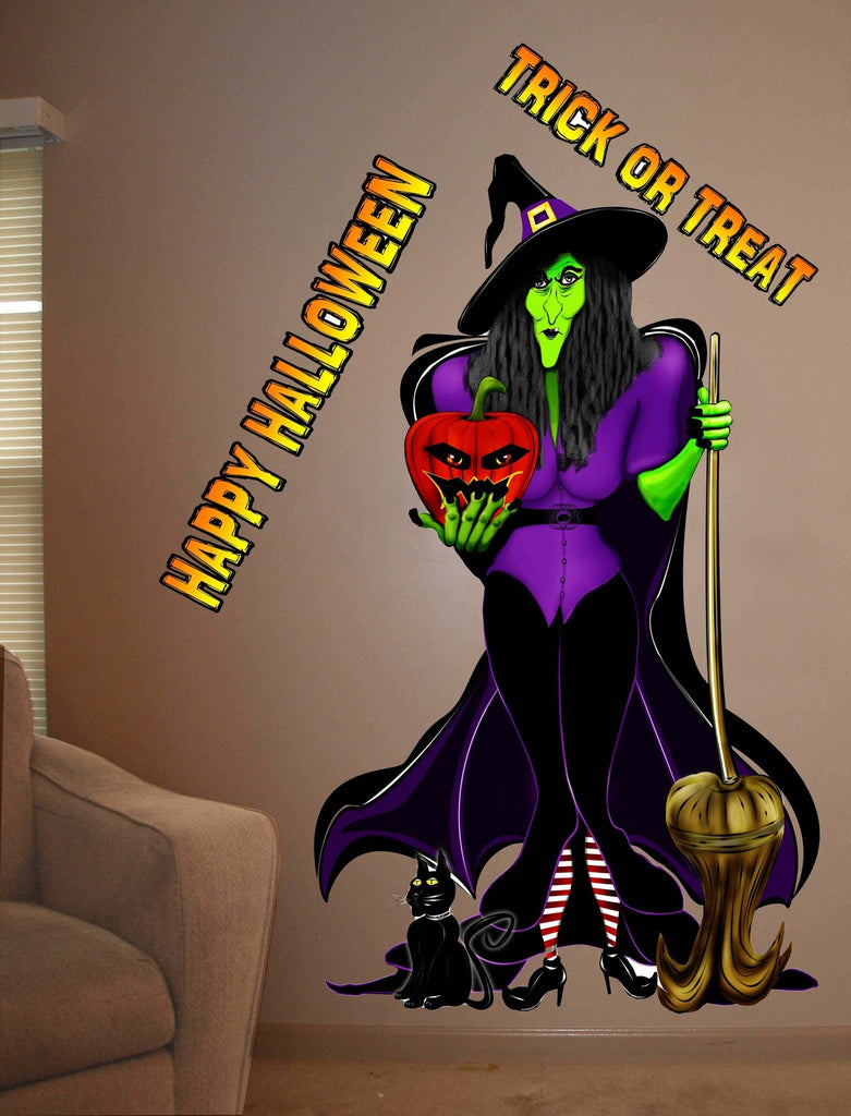 Woody's Digital Art "Standing Witch" Wall Decal