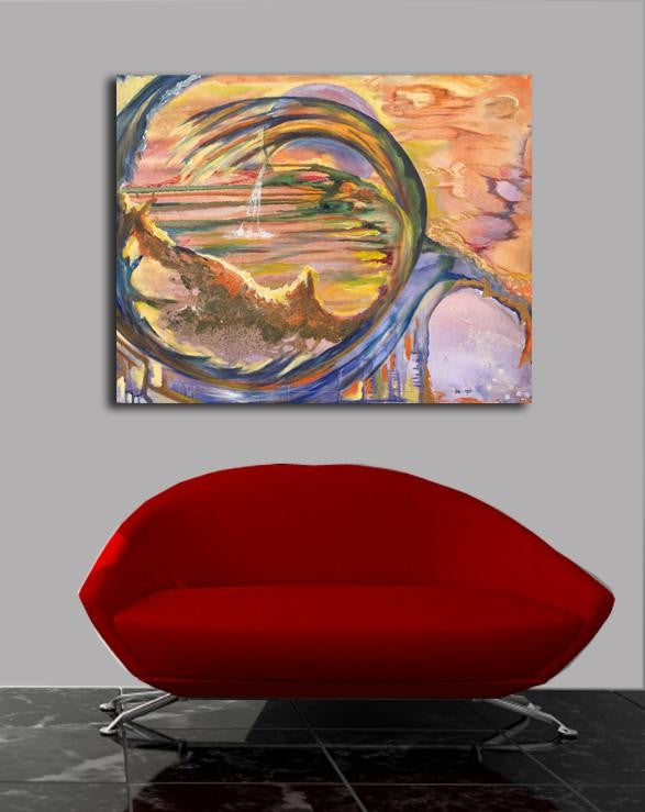 Yosi Amir XXXIII Canvas Installed