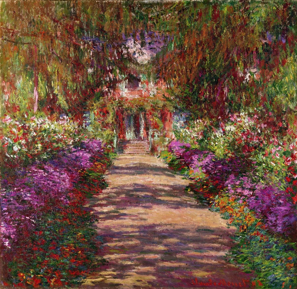 Monet "A Pathway in Monet's Garden" (1902) Wall Decal