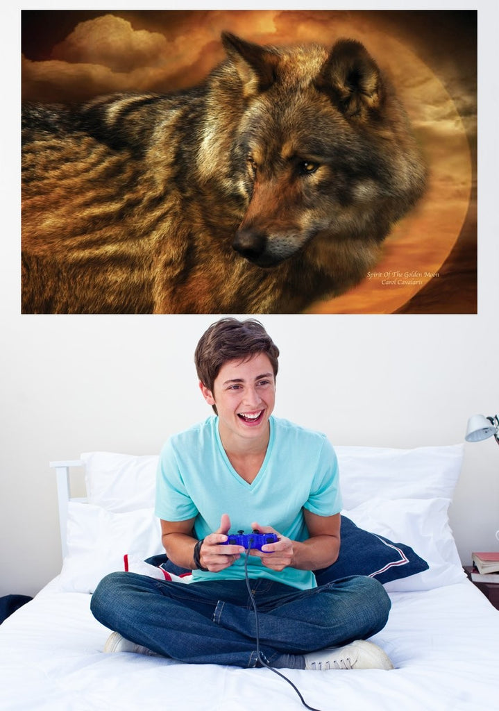 Cavalaris "Spirit Of The Golden Moon" Glossy Poster