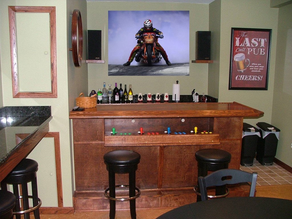 Searchlight GP Motorcycle Drag VII Wall Decal