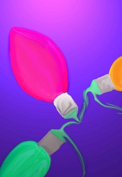 Pick "Christmas Lights" Wall Decal