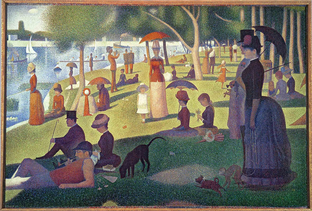 Seurat "Sunday Afternoon on the Island of La Grande Jatte" (1884) Glossy Poster