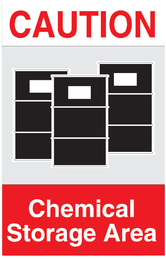 Chemical Storage Sign Wall Decal
