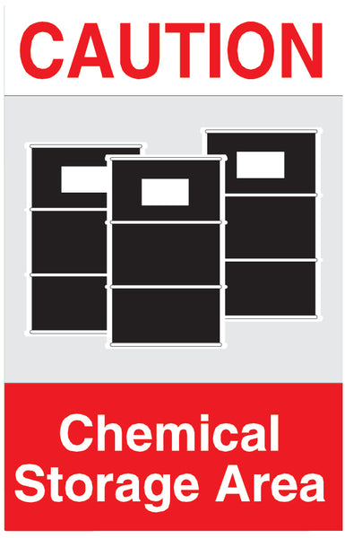 Chemical Storage Sign Wall Decal
