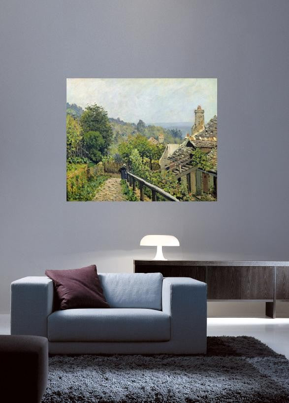 Sisley "Louveciennes or, The Heights at Marly" (1873) Wall Decal