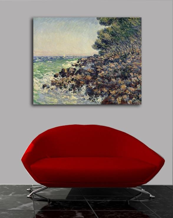 Monet "Cap Martin" (1884) Canvas Installed