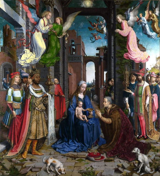 Gossaert "Adoration of the Kings" Glossy Poster