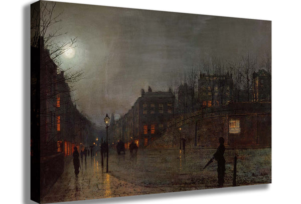 Grimshaw "Going Home at Dusk" (1882) Canvas Printed
