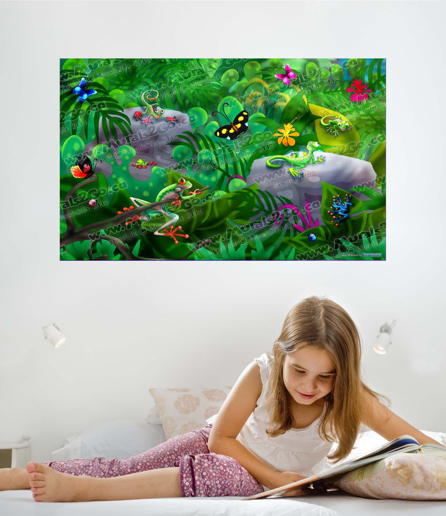 Murals2Go Jungle Critters Glossy Poster