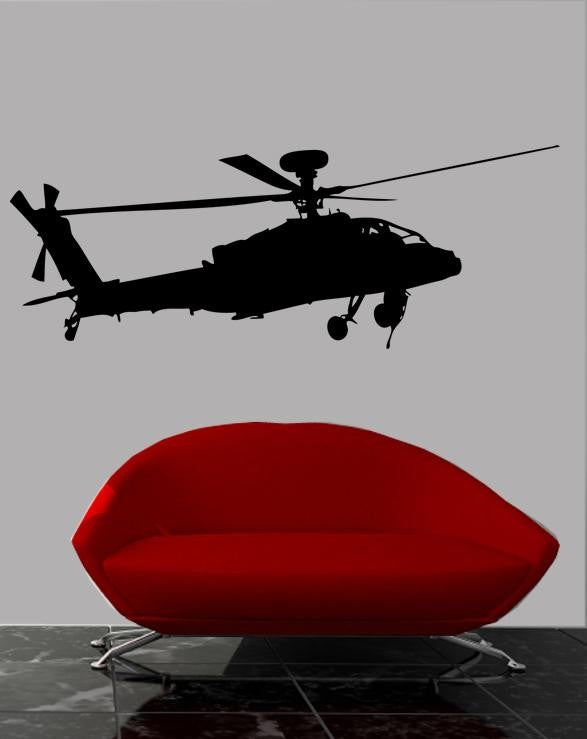 Haynes Silhouette Helicopter VIII Wall Decal Cutout