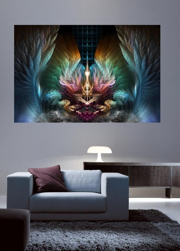 Xzendor7 "Wings of Artillian" Glossy Poster