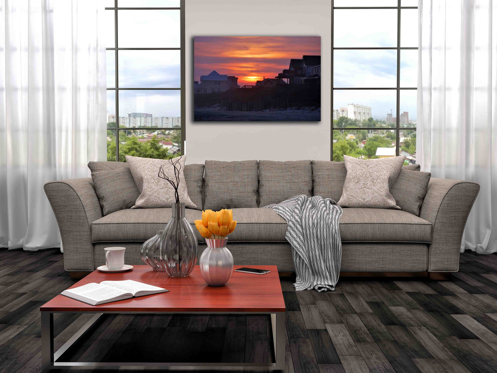 Clark Sunset Canvas Installed