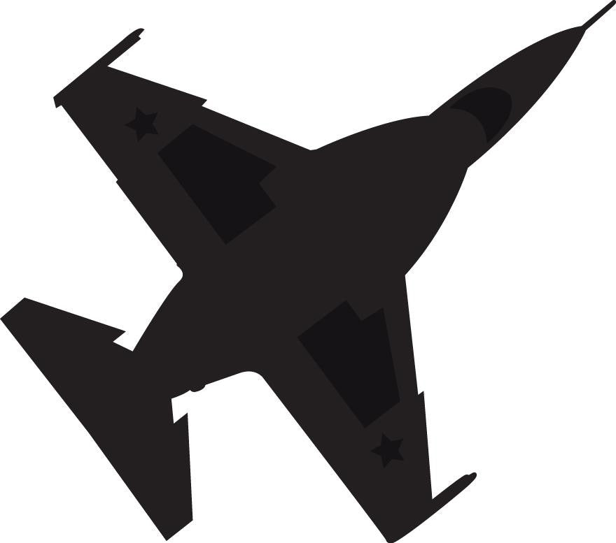 Haynes Silhouette Jet (F16 Falcon) VIII Wall Decal Cutout