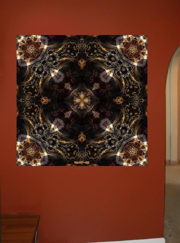 Xzendor7 "Arc Cross of Gold" Wall Decal