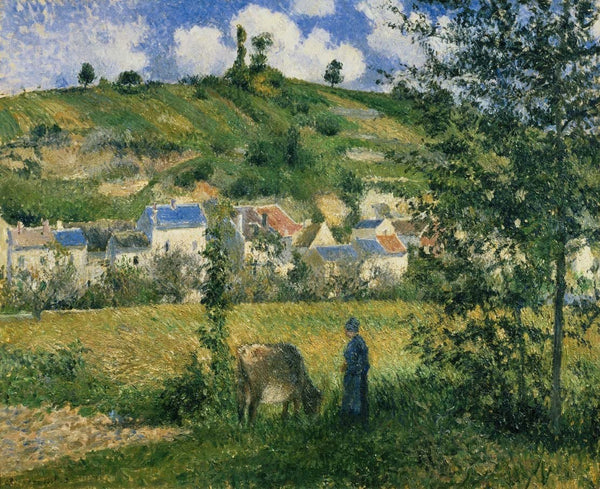 Pissarro "Landscape at Chaponval" (1880) Wall Decal