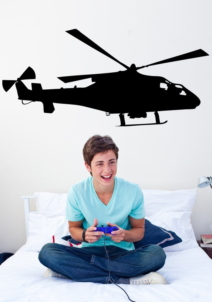 Haynes Silhouette Helicopter IX Wall Decal Cutout