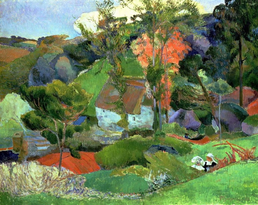 Gauguin "Landscape at Pont Aven" (1888) Wall Decal