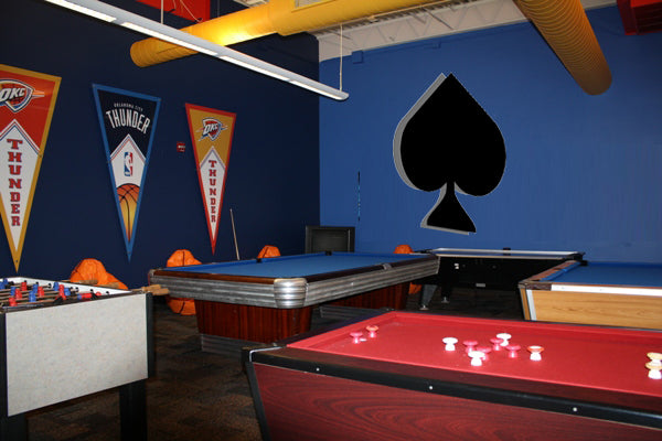 Spades Wall Decal Cutout Installed