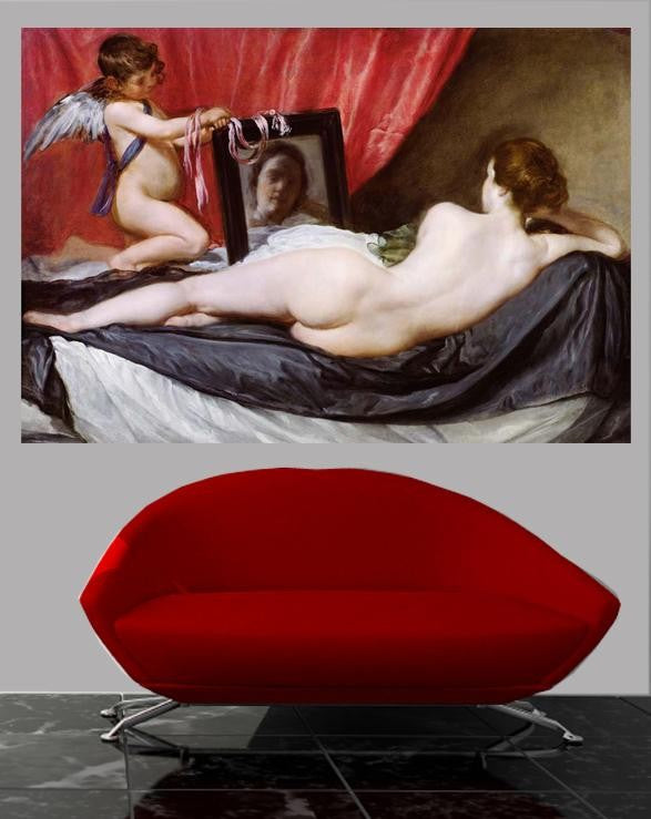 Velazquez "The Rokeby Venus" (17th) Glossy Poster