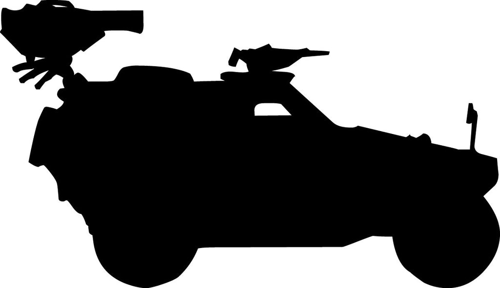 Haynes Military Military Jeep Silhouette Wall Decal Cutout