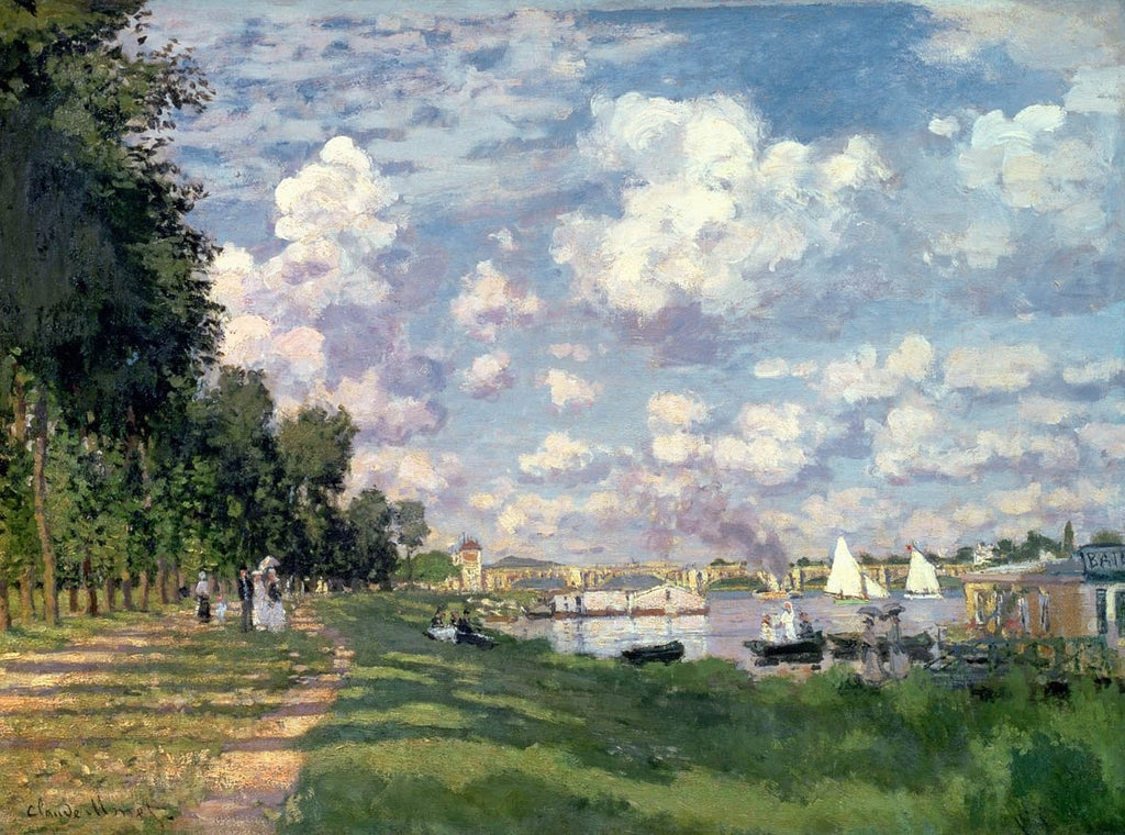 Monet "The Marina at Argenteuil" (1872) Glossy Poster