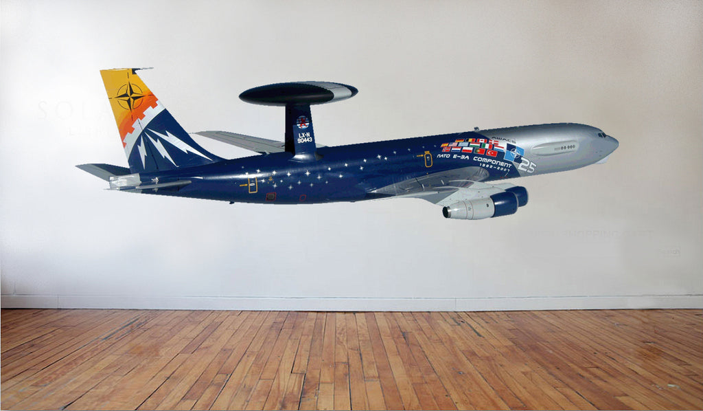 HR 25th Ann. Radar Plane Wall Decal Cutout Installed
