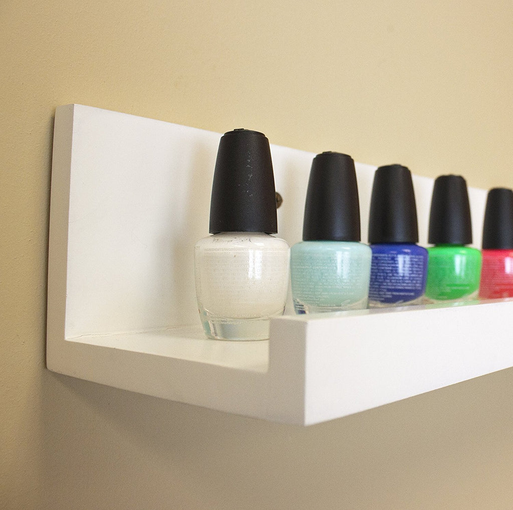 InPlace Picture Ledge Floating Shelf White Installed2