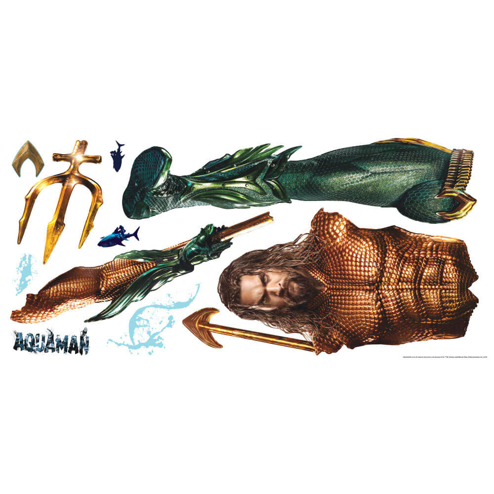 DC Comics Aquaman Giant Wall Decal Printed Sheet
