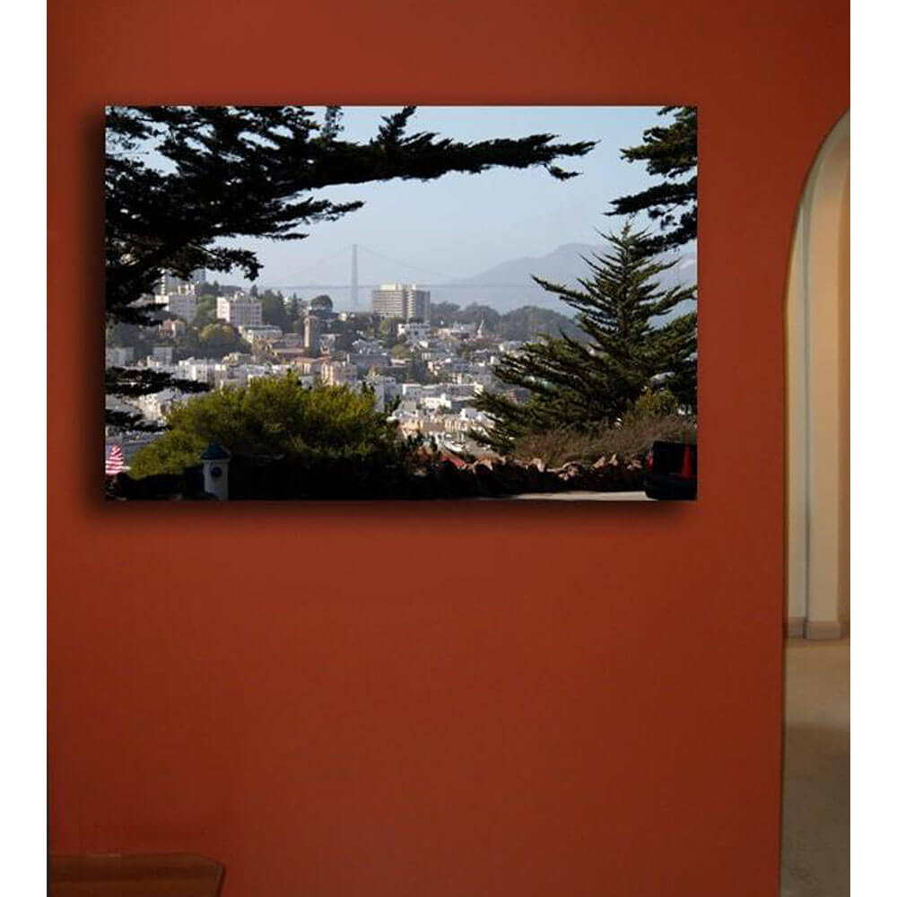 Wallhogs Golden Gate Bridge Canvas Print Installed