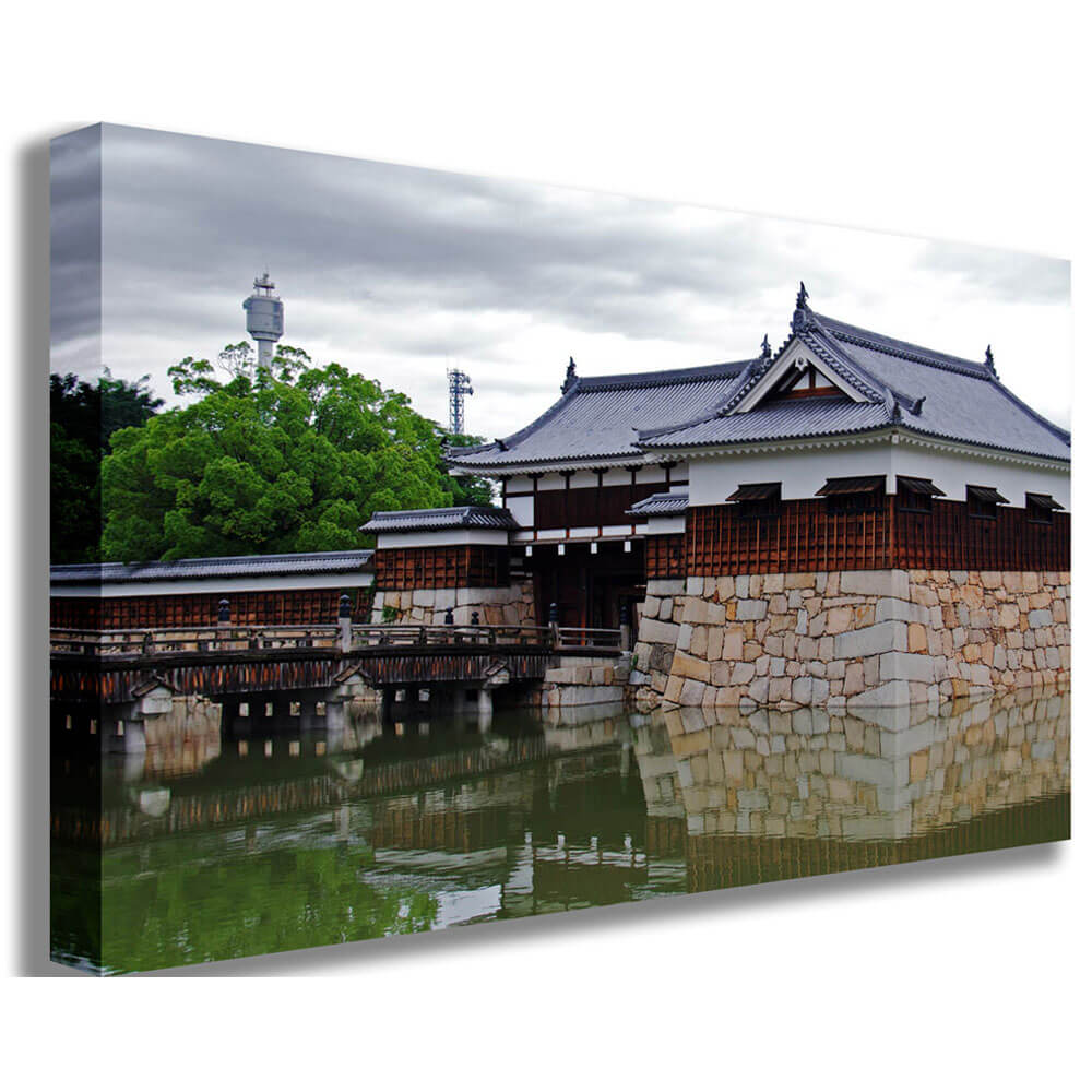 Wallhogs Hiroshima Castle Canvas Print